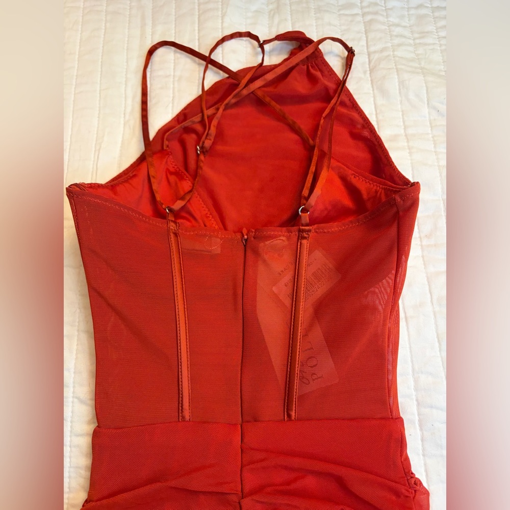 Oh Polly Paradis red corset dress NWT - Picture 10 of 11